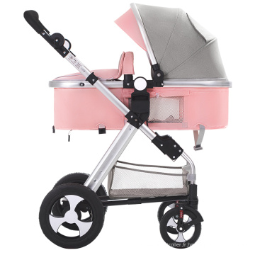 Chaise de poussée de babystroller de luxe Baby poussette pliable 3 en 1